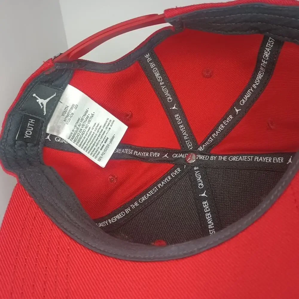 Jordan Jumpman Snapback Hat Youth Boys Kids Red Basketball Cap One Size Youth